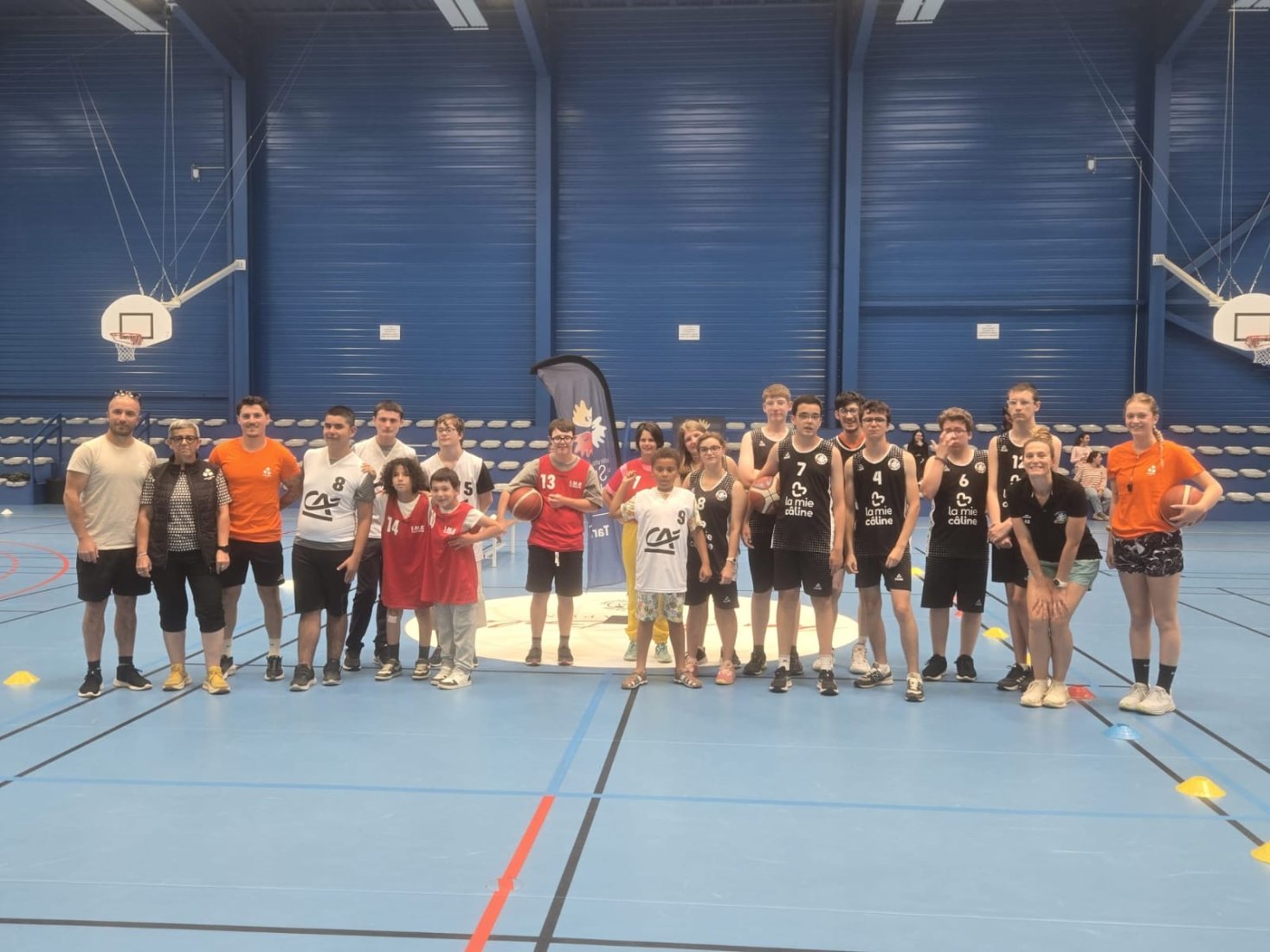 Un beau moment de partage pour notre section Basket Adapté